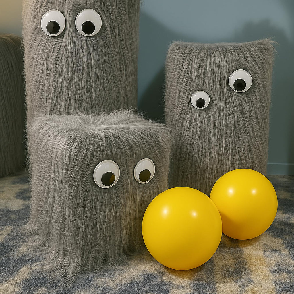 Faux Fur Fabric, 23.6''x47.2'' Long Pile Fake Fur Grey for Christmas Decor