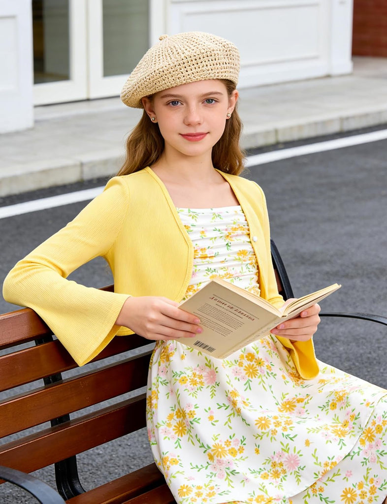 Layered Ruched Dress for Adjustable Strap Outfit with Cardigan