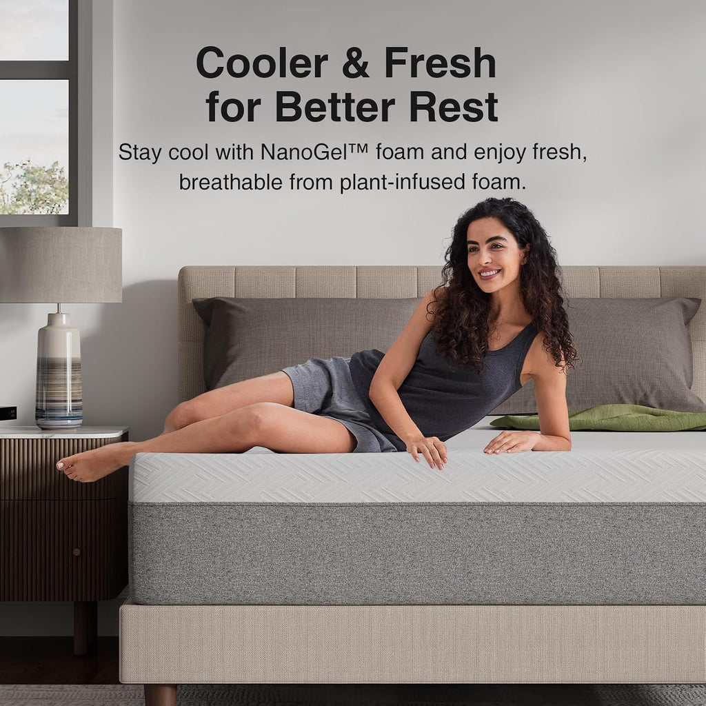 12 Inch Mattress Queen Size, Gel Queen Mattress Memory Foam | Comfort Foam for Pressure Relief & Body Support & Cool