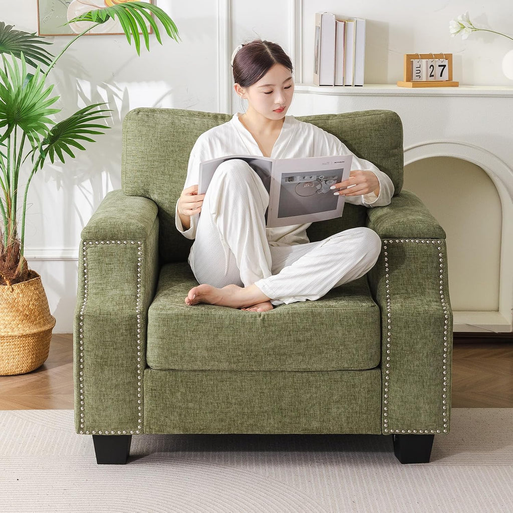 Oversized Accent Chair with Seat Storage,Comfy Living Room Chairs with Armrest Organizer,Oversize