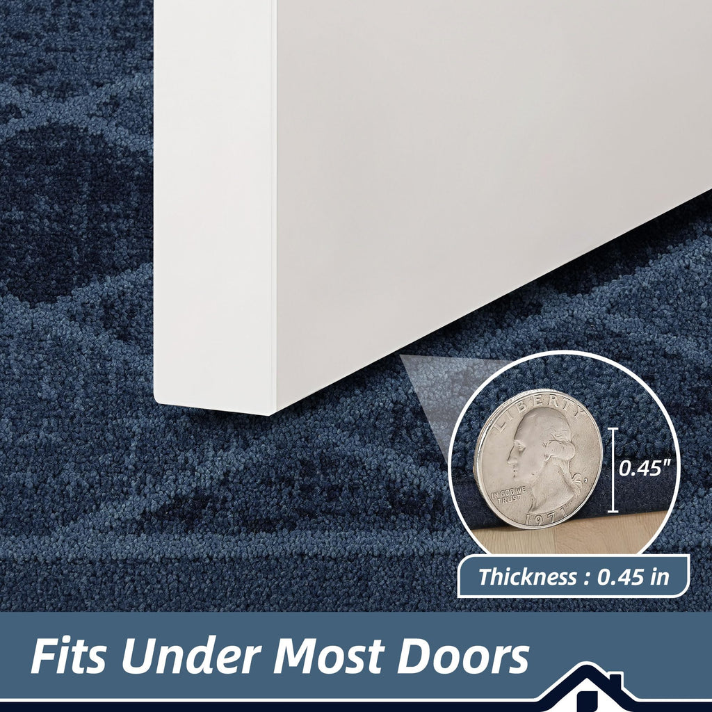Dirt Trapper Door Mats 36" x 60", Non-Slip Washable, Navy Blue
