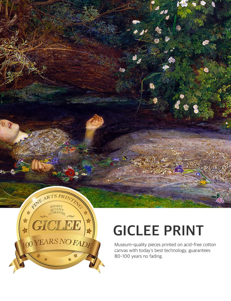 Ophelia Gold Framed Wall Art, 35x25