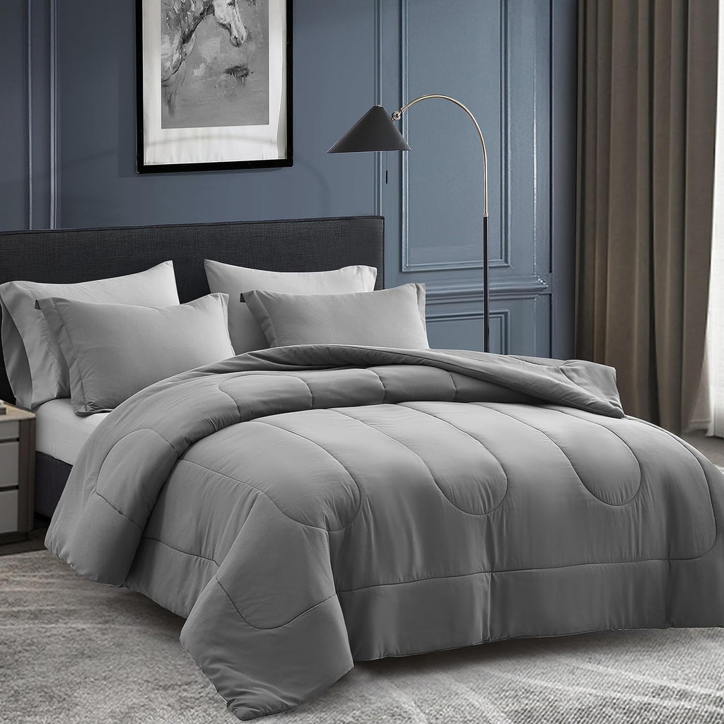 Maple&Stone Full Comforter Set 7 Pieces Bed in a Bag