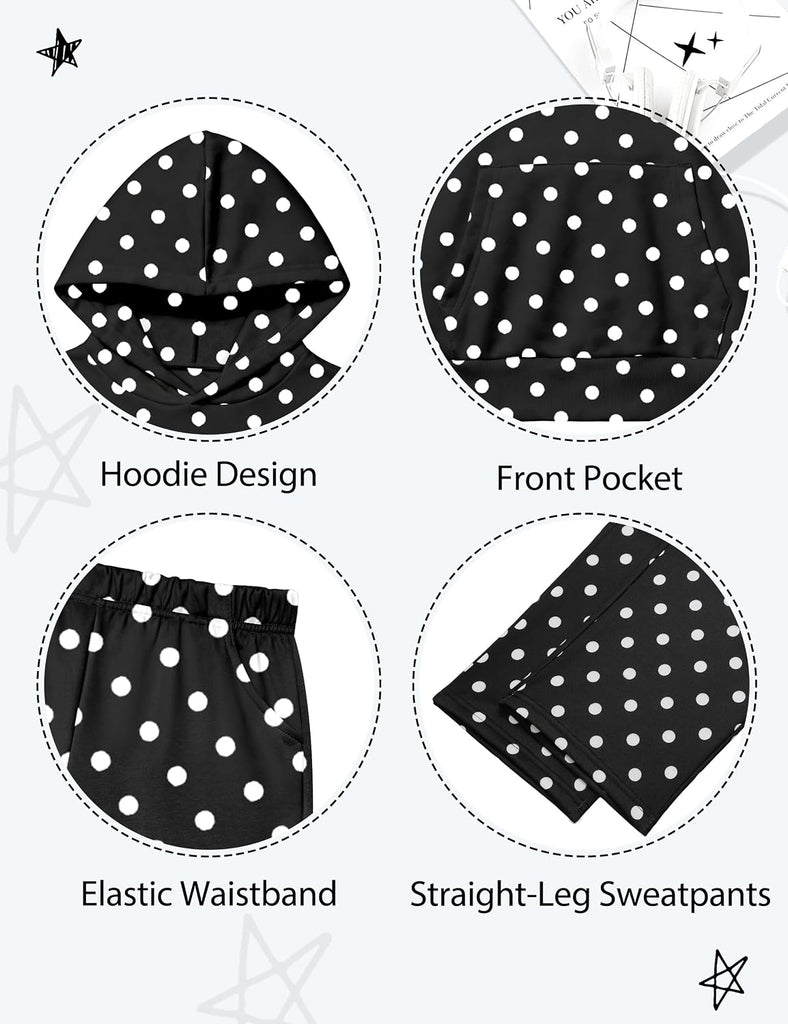 Girls Clothes Piece Fall Winter Hoodie and Sweatpants Set