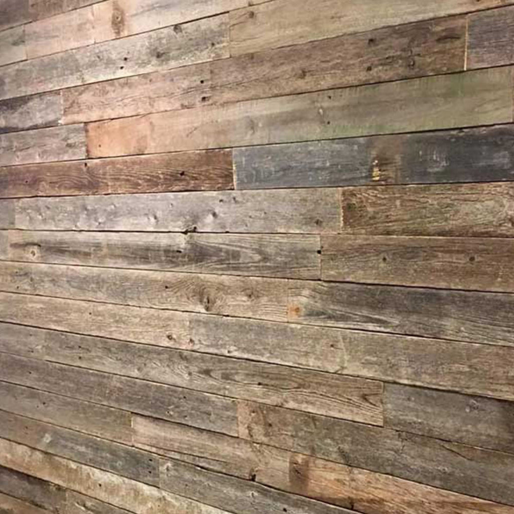 Real Wood Nail Up Application Rustic Reclaimed Naturally Weathered Barn Wood Accent Paneling Board Planks Walls (8