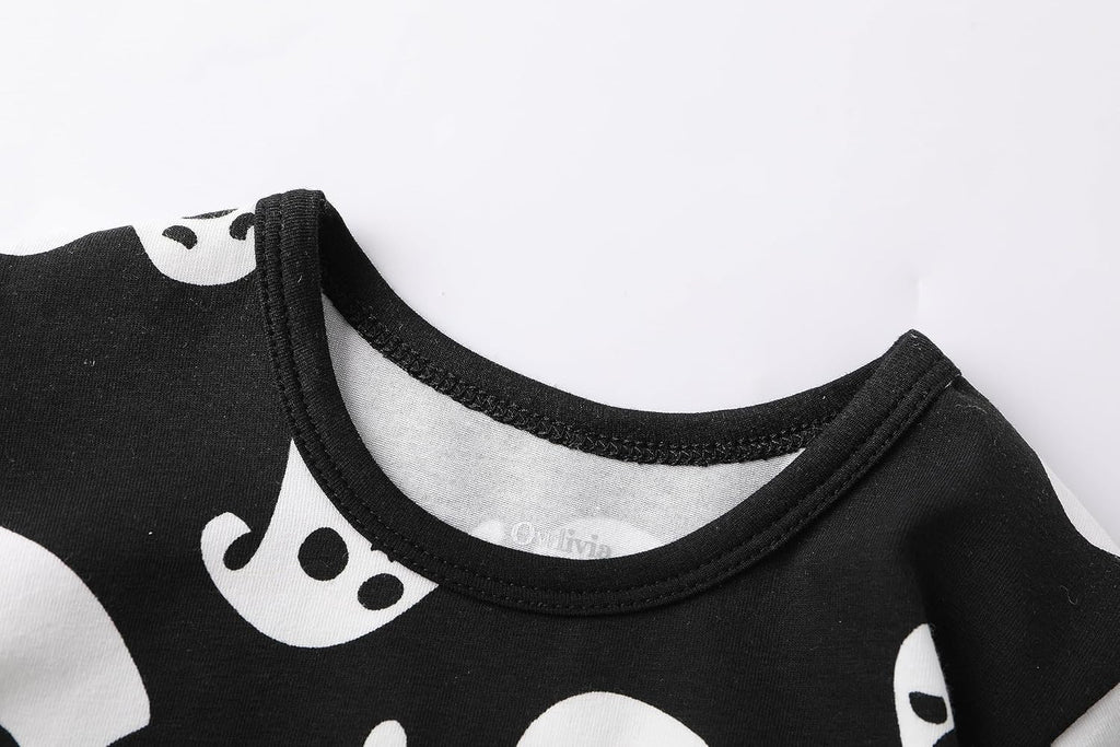 Toddler Pajama Set 12M-, Organic Cotton Piece Long Sleeve PJs