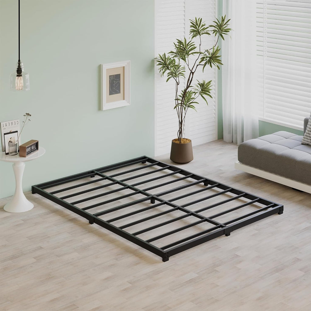 3 Inch Low Profile Bed Frame Heavy Duty Floor Platform