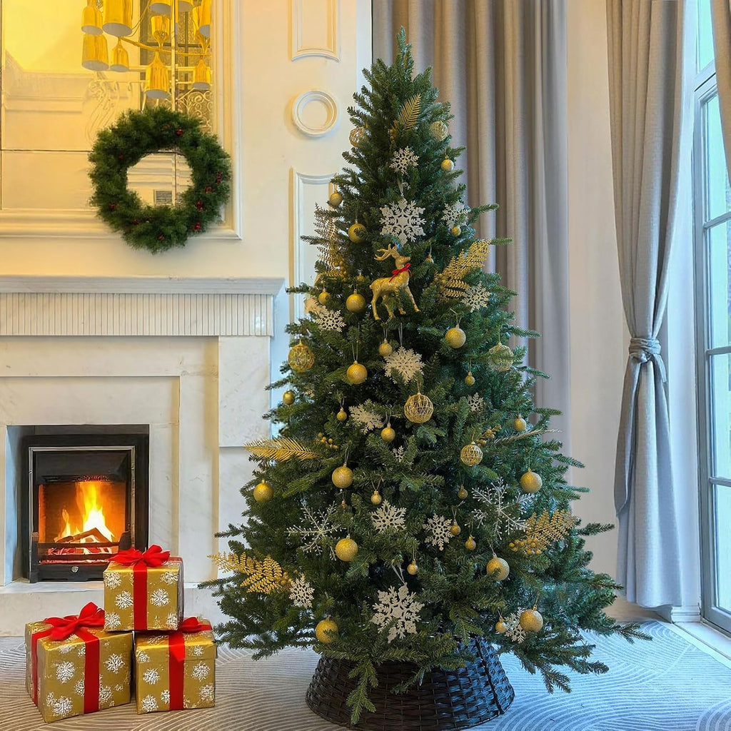 Unlit Artificial Christmas Tree, 3062 PE & PVC Mixed Tips