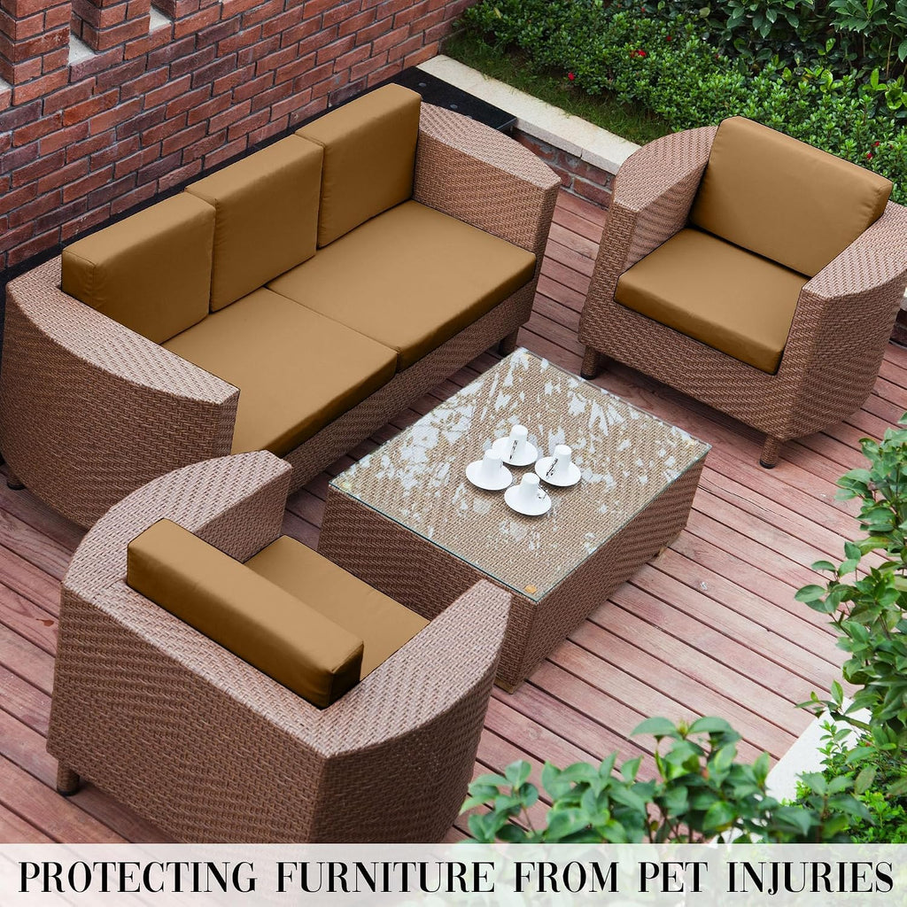 12PCS Patio Cushion Covers.Patio Furniture Couch SeatSlipcovers