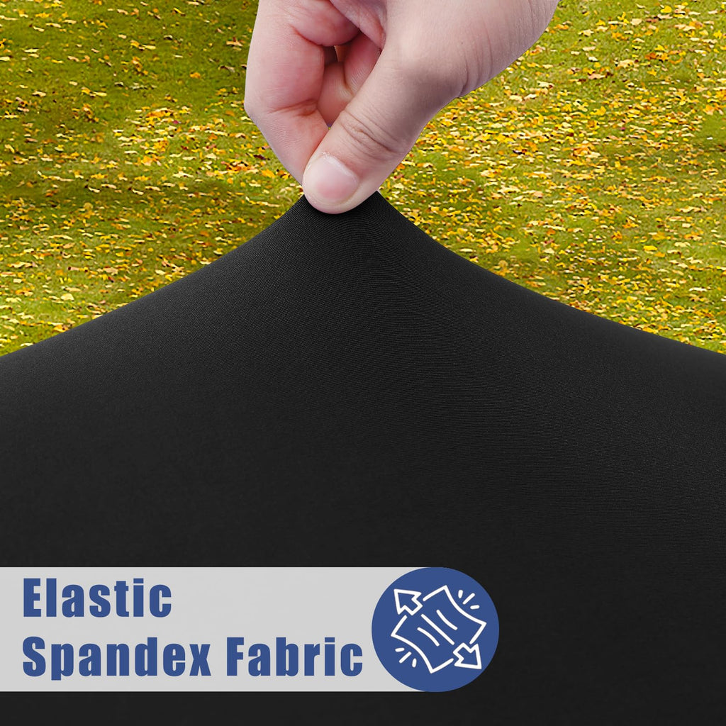 2 Pack Rectangle Spandex Fitted Table Cloth, 8FT Elastic Tablecloth