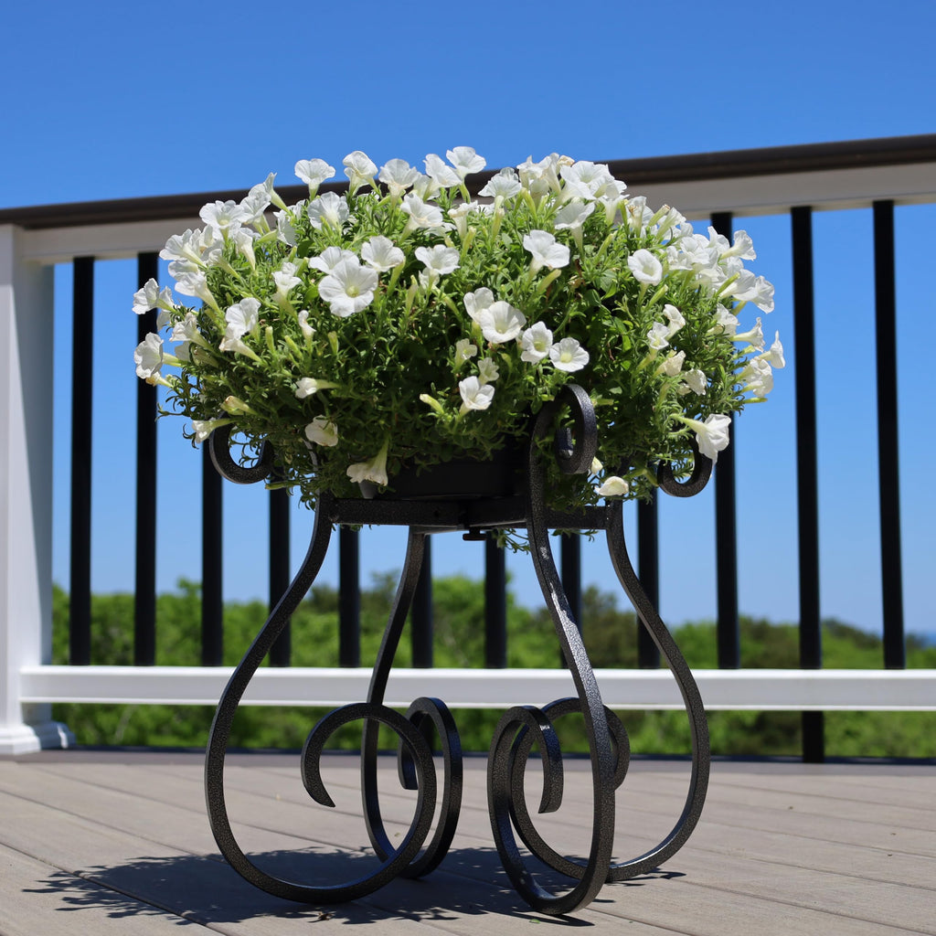 Adjustable Plant Stand Indoor Outdoor, Mid Century Modern Medal Holder for Large Planters