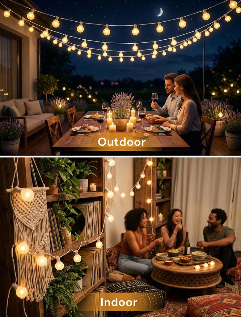 G40 Outdoor Globe Replacement Bulbs with Frosted White, 5 watts /110 volts/E12 Base