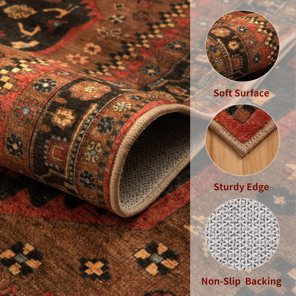 8ft Round Area Rugs, Soft Circle Carpet