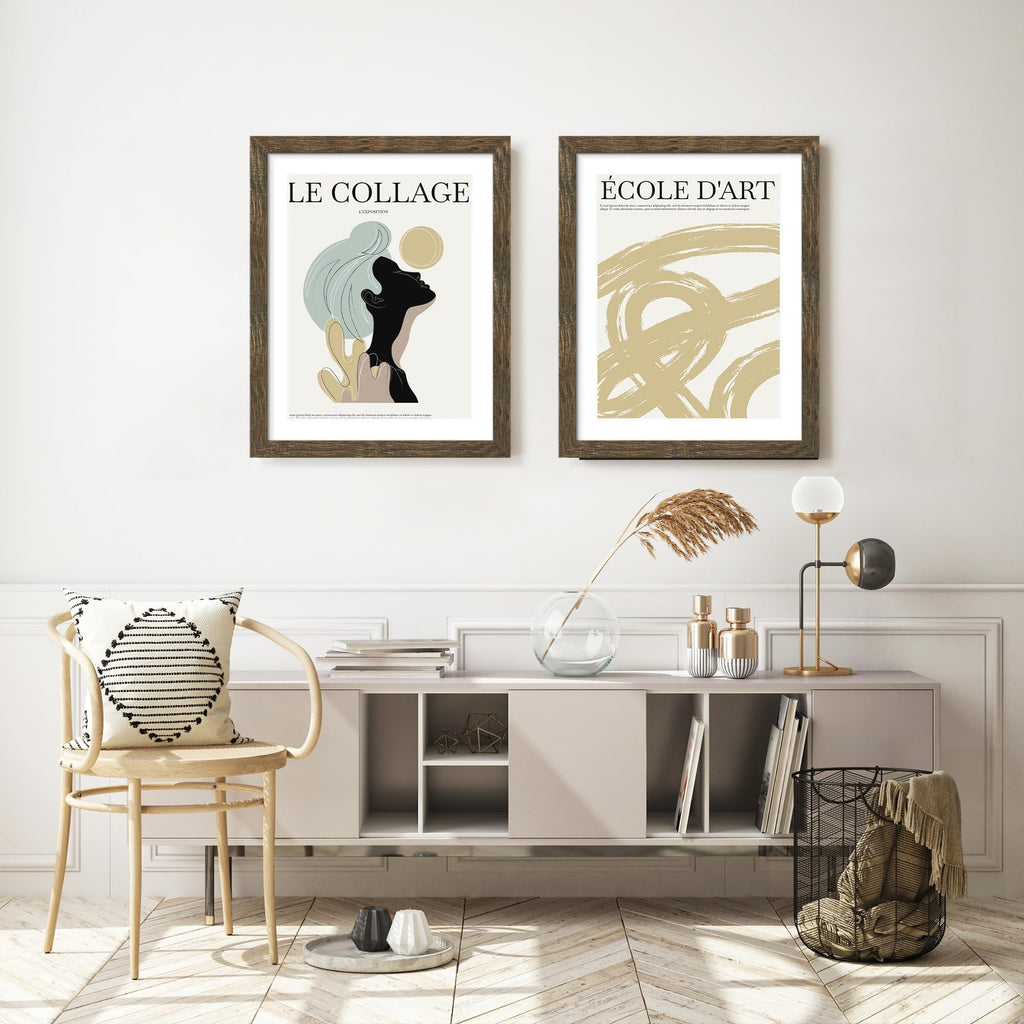 22x28 Rustic Brown Poster Frame, Picture Frame for Wall, 3 Pack