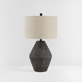 Ersta Brown Modern Rustic Farmhouse Table Lamp, 27-Inch Accent Lamp (TBL4367A)