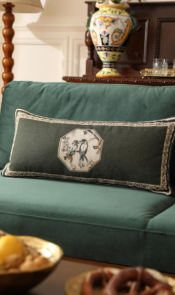 Vintage Elegant Rectangle Throw Pillow Cover, 28"x12"
