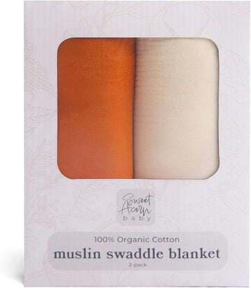 Muslin Swaddle Blanket - Soft Cotton Muslin Baby Blanket for Newborns, Infants, and Toddlers, All-Season Comfort Baby
