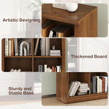 6 Cube Storage Organizer Bookcase - 3 Tiers 6 Storage Cube Adjustable Space Book Case, Display Cabinet Organizer