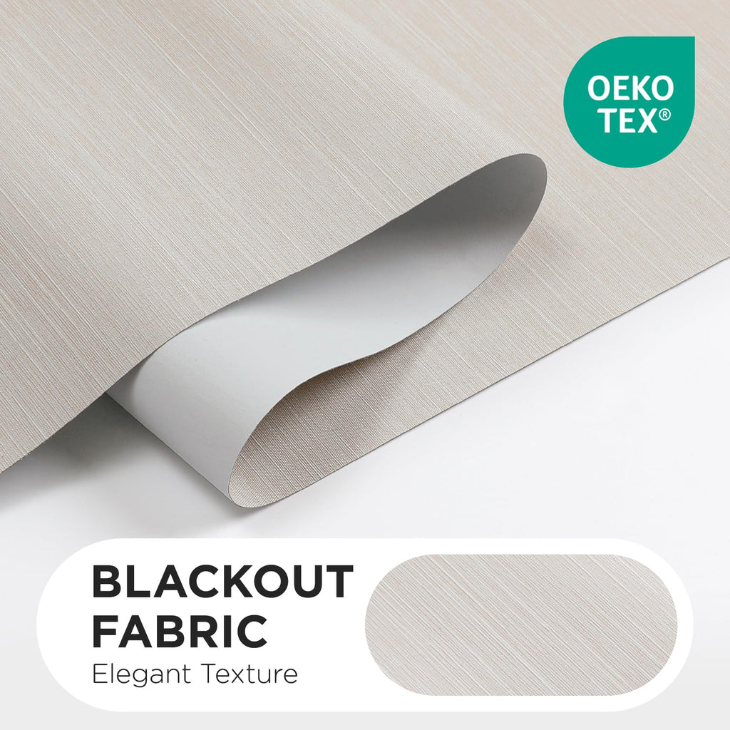 100% Blackout Roller Shades, Beige