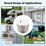 2 in 1 Manual Washing Machine, Non-electric Hand Crank Clothes Washer Traveling Outdoor Wringer Washer Mini Compact