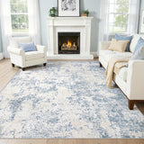 5x7 Area Rugs for Living Room: Washable Modern Abstract Area Rug Large Neutral Soft Rug Non Slip Low Pile Carpet for