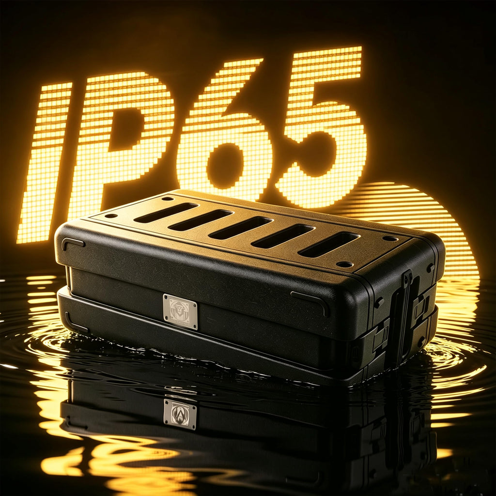 3U Rack Case Shallow 11" Depth, 19" IP67 Waterproof Rackmount Flight Cases, Portable Shockproof Road Case for Audio