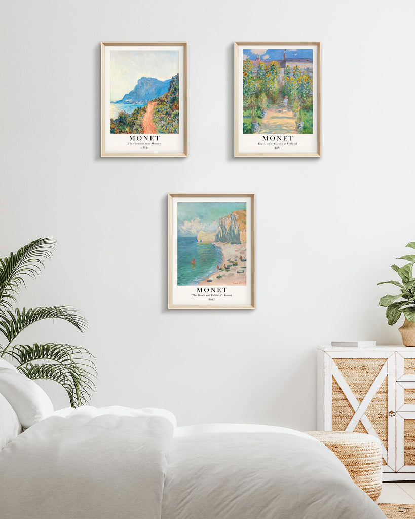 Framed Wall Art, Claude Monet Landscape Canvas Prints Set