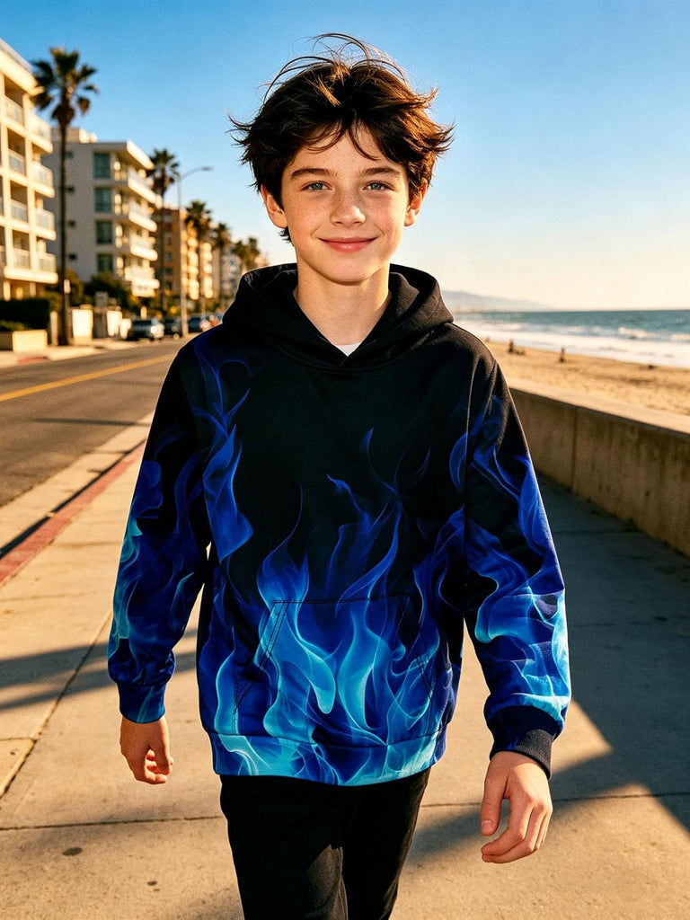 Boys Hoodies 3D Graphic Sweatshirt Lightweight Pullover cool