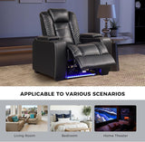 Power Home Theater Seating, Electric Gaming Recliner Chair with Adjustable Headrest