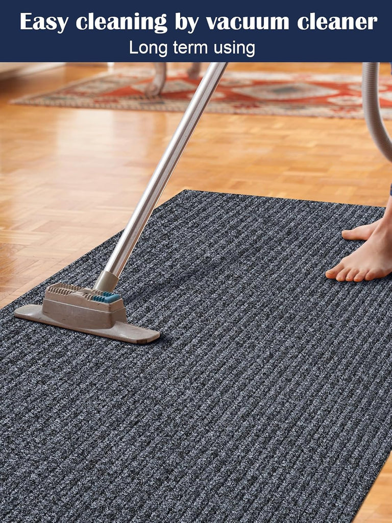 3X10ft Runner Rugs with Rubber Backing, Non Slip Indoor Outdoor Carpet Runner Custom Size Floor Mat,Washable Area