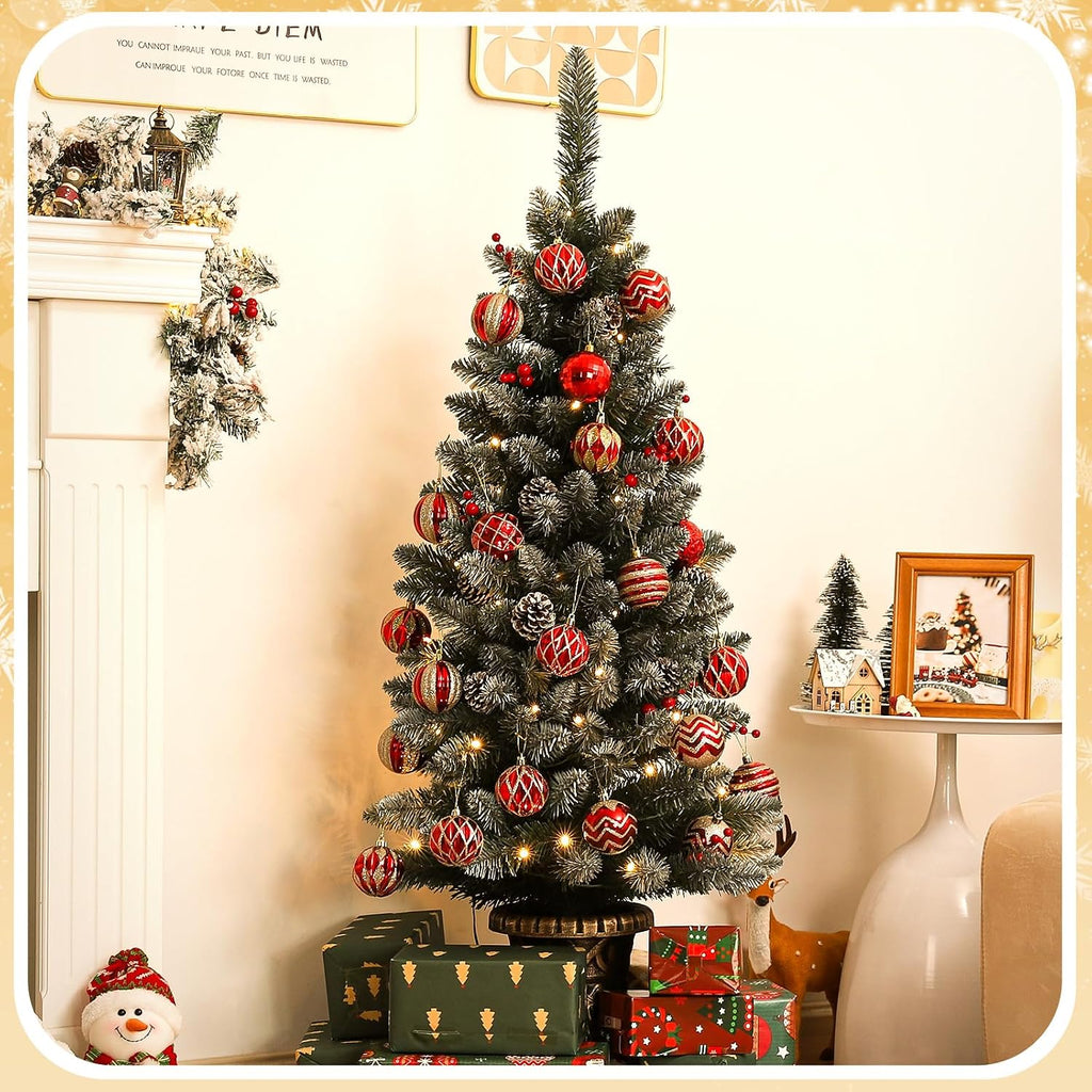 Pre-Lit Christmas Tree s: 4ft with 70 Warm White LEDs