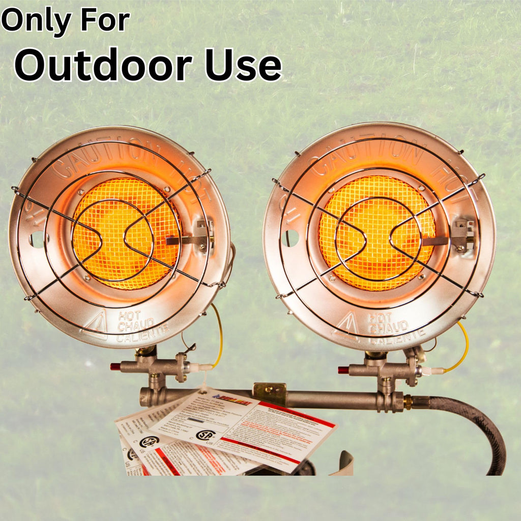 Reddy Heater Double Tank Top Propane Heater, 30000 BTUs, Outdoor - TT-30CSA