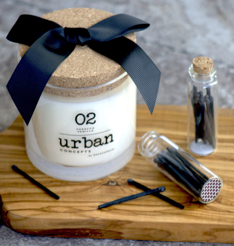 Urban Concepts by - Highly Scented Soy Candle - Long Lasting - Hand Poured in USA (9 Oz. Cork, Ocean Breeze)