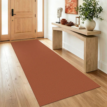 Washable Runner Rug 3x8 Non Slip Rubber Backed Wide Hallway Runner Entryway Runner Indoor, Kitchen Rugs Woven Floor
