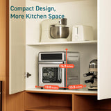 11-in-1 Air Fryer Oven, 13Qt Small Footprint Airfryer combo with Rotisserie, Toast, Bake, Roast, Reheat Functions and