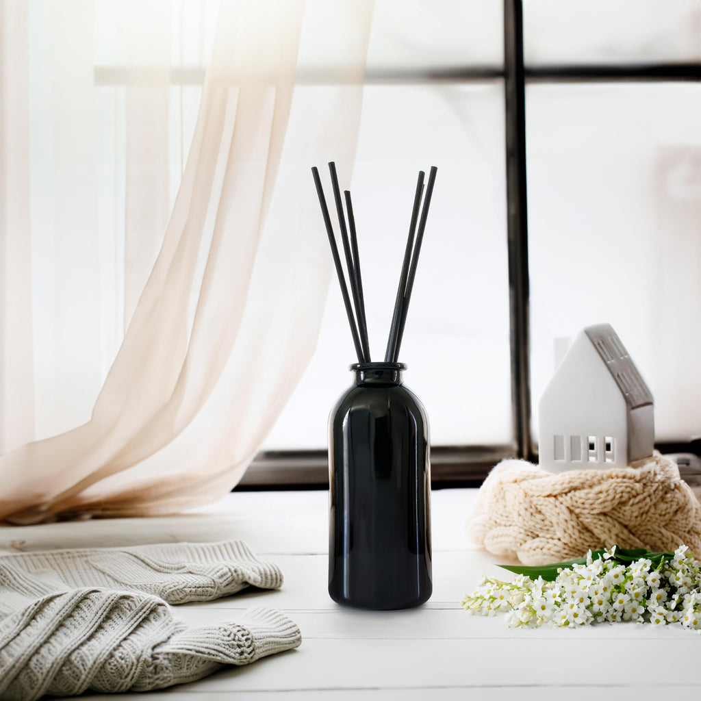 Reed Diffuser Set, Smoked Vanilla - Bathroom Shelf Décor