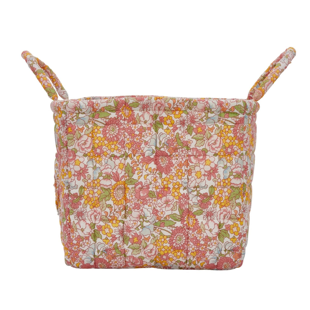 Boho Fabric Storage Basket, Large Capacity Laundry Basket, 12.2'' x 10.23'' x 10.23'' Collapsible Laundry Hamper with