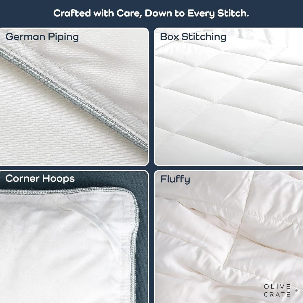 Cooling Down Alternative Comforter - Hypoallergenic King Duvet Insert Lightweight