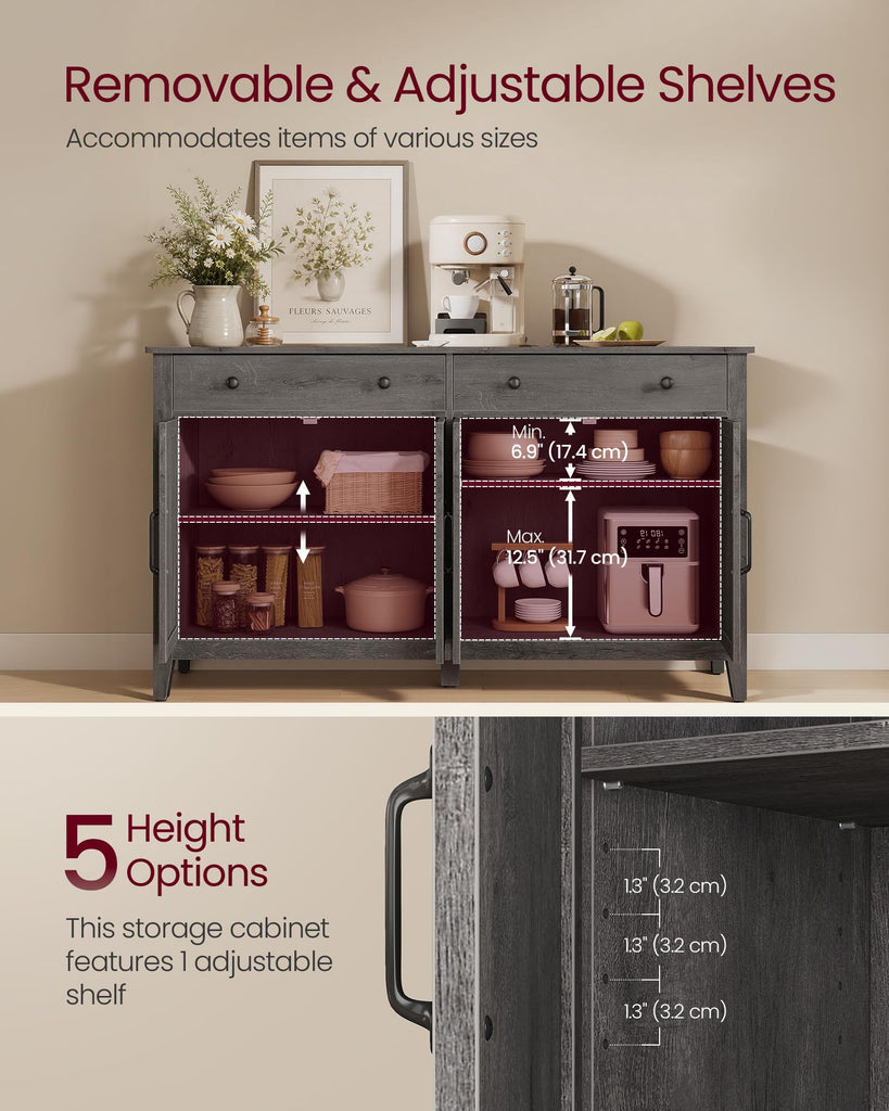Farmhouse Buffet Cabinet and Coffee Bar Bundle