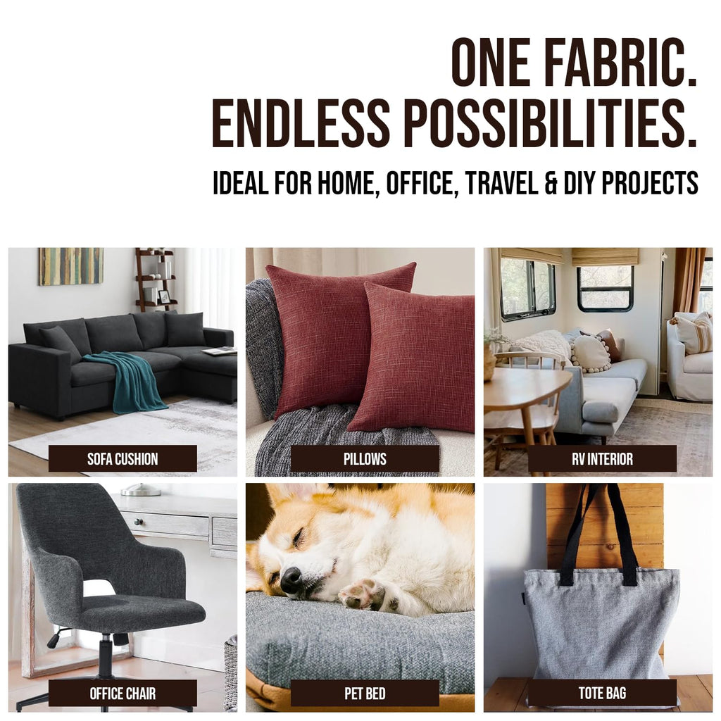Fabrics Whisper OATMILK 1 Yard - Water Cleanable Stain Resistant, 100% Polyester, Alta Finish, 55" Width