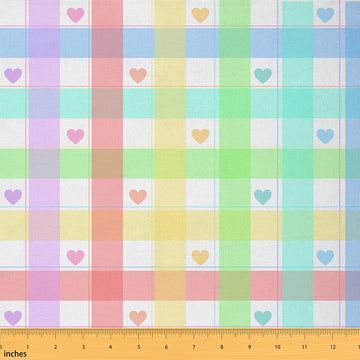 Check Plaid Upholstery Fabric Soft 10 Yards