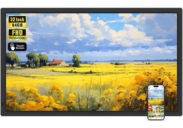 Frameo 32" 64GB Large WiFi Digital Picture Frame for Photo & Video Sharing