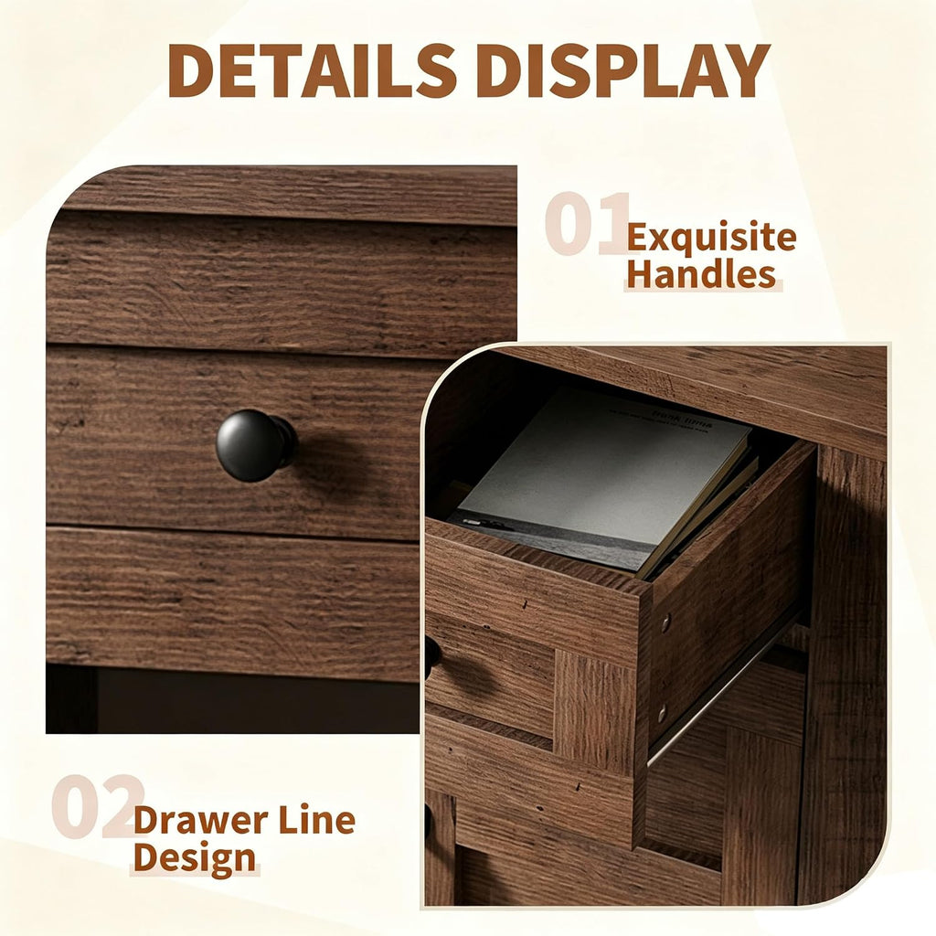 Fish Tank Stand with Power Outlet, 55 Gallon Aquarium Stand