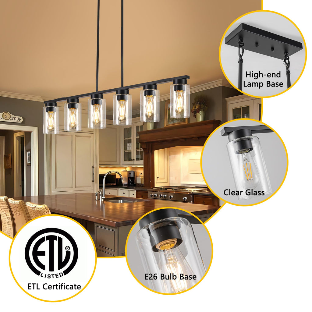Dining Room Light Fixture Island Lights 6 Light Kitchen Island Light Fixtures Farmhouse Dining Room Light Linear