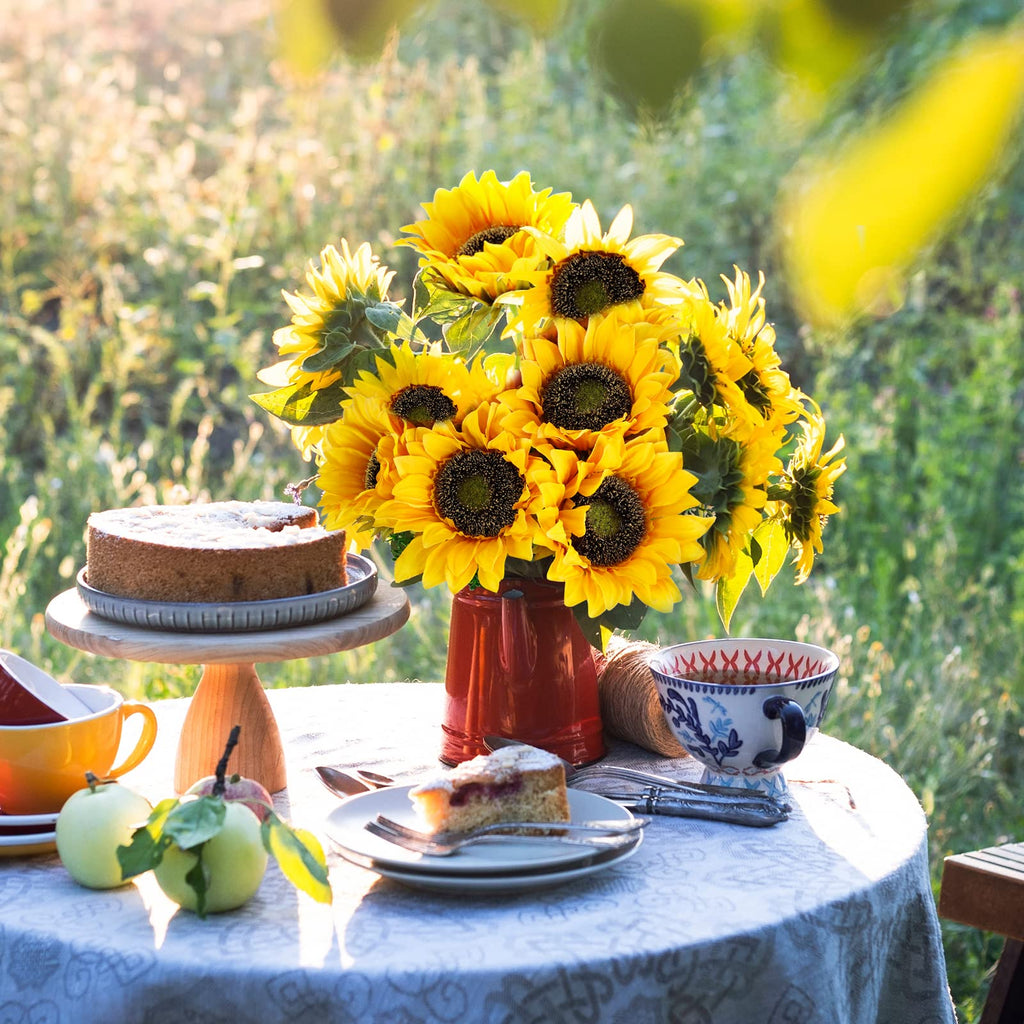 10pcs Sunflowers Artificial Flowers with Long Stem Fake Sunflowers Bulk Fall Decoration for Wedding Home Birthday