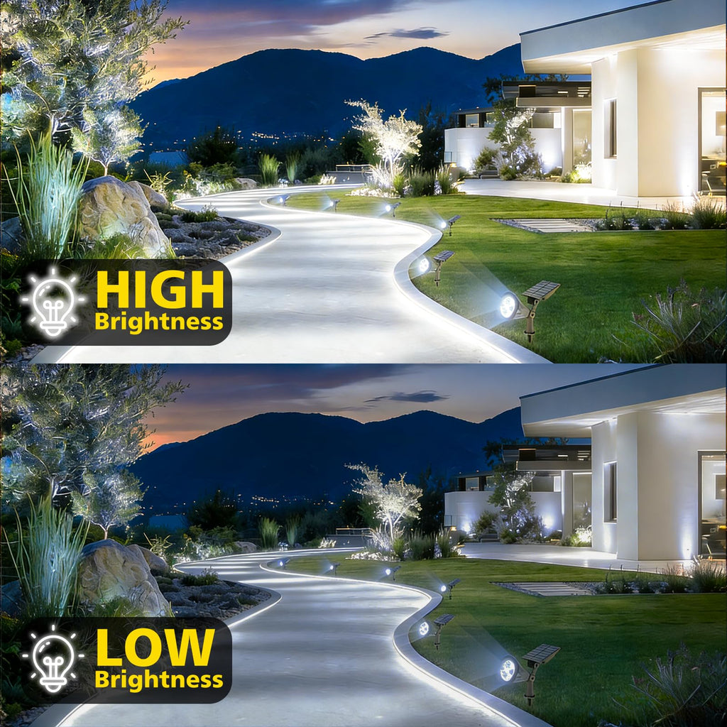 Solar Spot Lights Outdoor Waterproof, Solar Landscape Spotlights, 4Pack