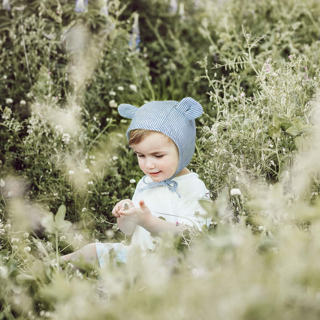 Baby Bonnet Muslin Lined Bear Bunny Toddler Hat