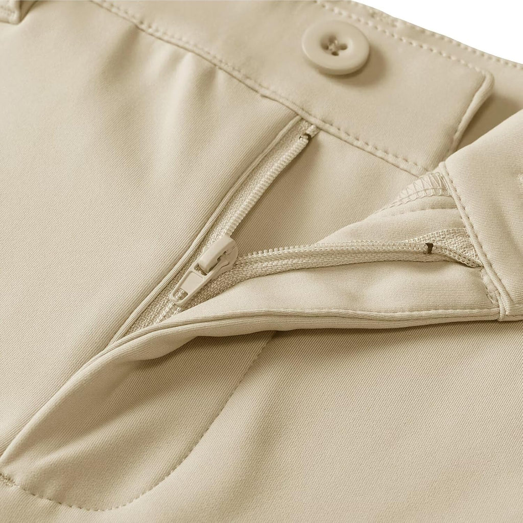 Young Golf Boys Uniform Pants Casual Stretch Water-Resistant Winter Fleece Kids Toddler Boy Pants with Pockets