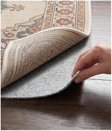 Felt Rug Pad 9x12-1/8 Inch Thick Cushion for 9' x 12' Carpet Mat Liner, Protection Cushioning for Hardwood Tile
