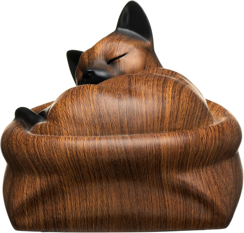 Cat Urn Small Pet Urn for Cat Ashes - Stylish Cat Urns for Ashes, Premium Quality Pet Urns for Cats(Brown)